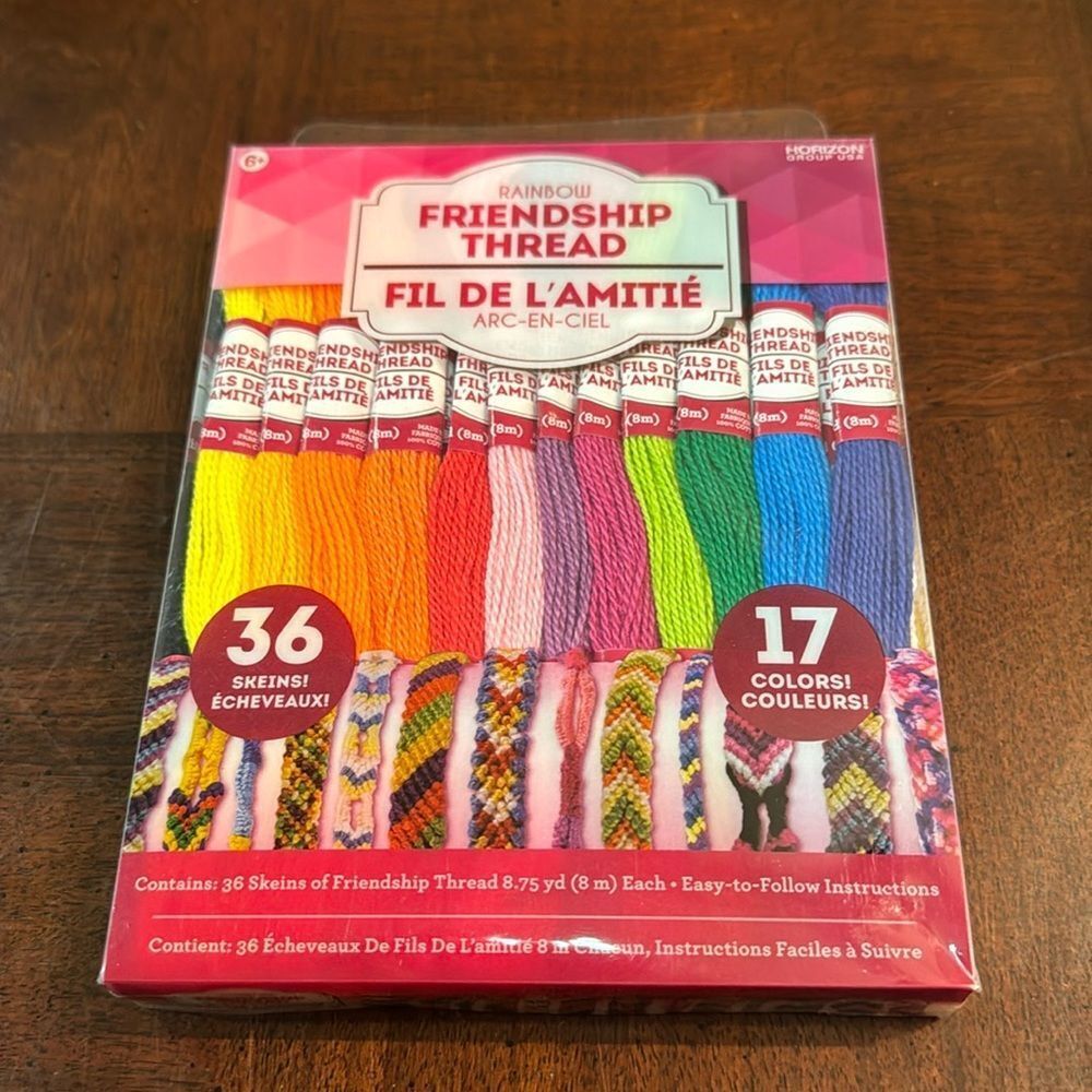 Rainbow Friendship Thread 36 Skeins New Craft